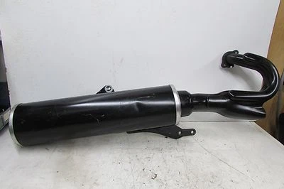 OEM YAMAHA EXHAUST MUFFLER ROAD STAR MIDNIGHT WARRIOR XV1700 BLACK W/ BRKT 02-09 - Image 1 of 4