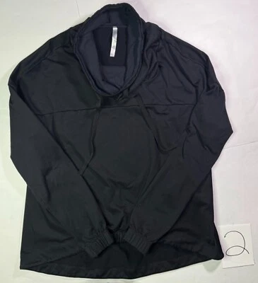 Fabletics Athletic Jacket Women's Large Black Pullover Zip Workout Yoga Running - Image 1 of 4