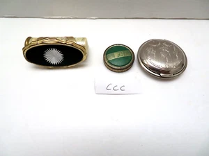 1 lápiz labial 2 estuches de espejo en polvo compacto vintage ccc - Imagen 1 de 3