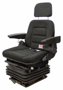 Universal Mechanical Fabric Seat for Loaders Backhoes and Construction etc - Picture 1 of 8
