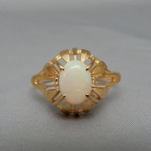second-hand 18k gold ring opal made in Japan Directly from Japan vintage Size - Picture 1 of 11