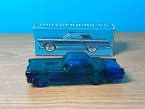 Vintage Avon '55 Thunderbird Wild Country After Shave Bottle Blue Original Box - Picture 1 of 5