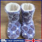 # Fluffy Slipper Sock Comfortable Fuzzy Bed Socks for Autumn Winter (Purple Hear