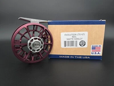 Ross Evolution LTX Fly Reel - Size 4/5 - Matte Merlot - NEW - image 1 of 4