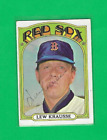 LEW KRAUSSE 1972 TOPPS BOSTON RED SOX AUTOGRAPH CARD