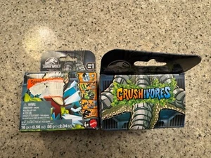 Jurassic World Crushivores (Series 1) Triceratops Mini Dinosaur Set Lot of 2 NEW - Picture 1 of 1