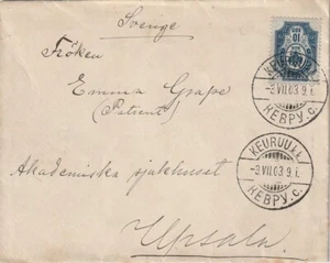 FINLANDIA: Cubierta Keuruu a Suecia 1903. - Imagen 1 de 2