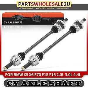 2Pcs Rear Left & Right CV Axle Assembly for BMW X5 2007-2017 X6 2015 2017-2019
