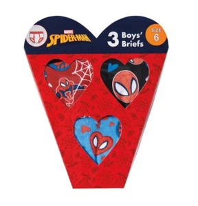 Spider-man Marvel Boys Underwear 3 pack Size 6 Briefs Children NEW - Picture 1 of 3