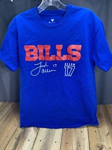 Josh Allen Buffalo Bills Fanatics Signature Name & Number Team T-Shirt - Royal - Picture 1 of 11