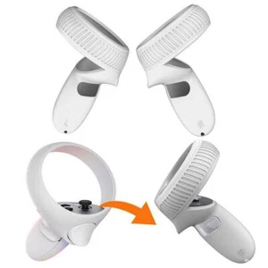 Soft Lightweight Silicone Grip Cover VR Accessories Fit for Oculus Quest 2 White - Picture 1 of 3