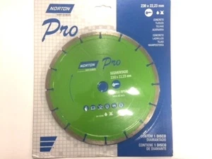 NORTON Dia 230x22,23mm 9" Diamond Circular Saw Blade Universal & Concrete - Imagen 1 de 10