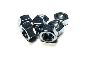 (10) Tuercas hexagonales de 1/2"-13 - Grado 2 - Zinc - Imagen 1 de 2