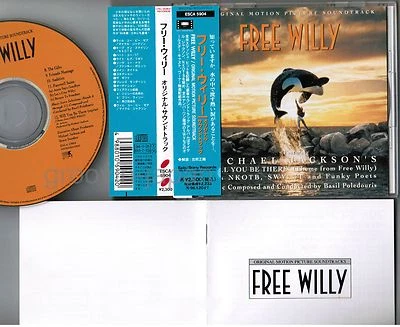 FREE WILLY OST MICHAEL JACKSON 3T JAPAN CD ESCA5904 w/OBI+BOOKLET+PS Free S&H/PP - Image 1 of 4