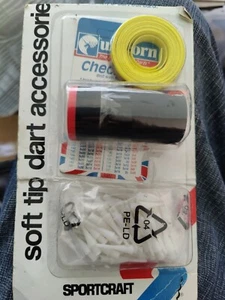 Sportcraft Soft Tip Dart Accessories 60 Spare Tips Dart Out Card Toe Line Pack - Picture 1 of 3