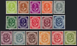 Germany Post Series Speakers - 16 Stamps / Offer 1951 9/24 - Picture 1 of 2