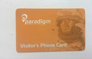 VISITORS PARADIGM TELEPHONE CARDS - BRITISH ARMY OPERATION HERRICK AFGHANISTAN - Picture 1 of 1