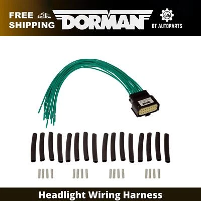 For 2013-2019 Ford Mustang Dorman Headlight Wiring Harness 2014 2015 2016 2017 - Image 1 of 4