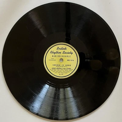 Gene Krupa's All Stars Swing is Here / Gabriel 78 rpm V/V+ BRS 1016 Jazz (1948) Foto 1 de 4