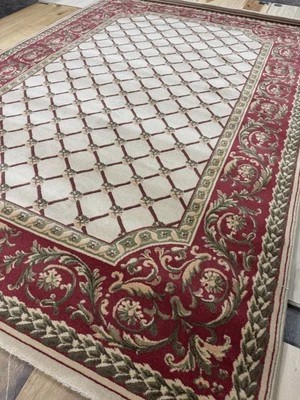 Karastan Royal Court Coll. Pompadour-Champagne 5'2x7'10 100% Wool rug ::NEW:: - Image 1 of 4