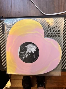 Taylor Swift Lover (Live From Paris) Heart Shaped Vinyl - In Hand Ships Fast! - Picture 1 of 2