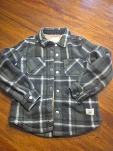 Boys Weatherproof Vintage Brand Snap Up Fleece Faux Fur Lined Jacket Size 5/6 - Picture 1 of 5
