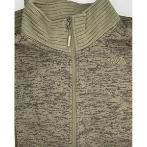 The North Face Damen Full Zip Pullover Jacke Olivgrün Strick Größe Large L - Bild 1 von 10
