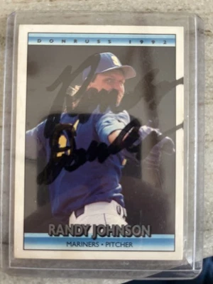 Donruss #207 Randy Johnson 1992 con tarjeta automática Foto 1 de 3