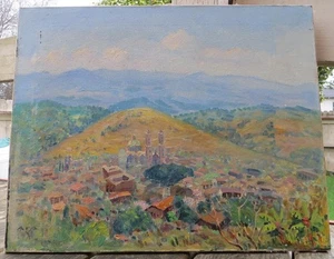1940s Taxco Mexico Impressionist Landscape Listed Reynaldo Maya born 1911 - Picture 1 of 14
