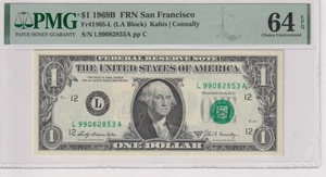 Fr 1905-L 1969B $1 FRN L99082853A PMG 64EPQ CH CU SAN FRANCISCO 1969-B - Picture 1 of 2