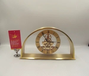 Gold Arch Mantel Clock Working Mechanism JL 18 - Picture 1 of 17