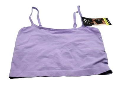 Camiseta sin mangas Maidenform para mujer mediana púrpura suavizante sin costuras recortada Foto 1 de 4