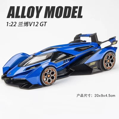 Lamborghini V12 GT Alloy Sports Car Diecast Model Toy Vehicle Kids Gift New 1:22 - Image 1 of 4