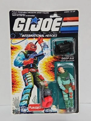 Gi joe DEEP SIX 6 Deep Sea Diver vintage  funskool version new complete moc - Image 1 of 4