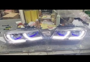 BMW E90 E91 LED Scheinwerfer, 2x LED, DRL BLUE, Style G-Serie - Afbeelding 1 van 2