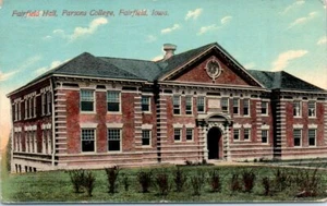 1910s Old Iowa Postcard Fairfield Hall Parsons College Fairfield IA - Imagen 1 de 2