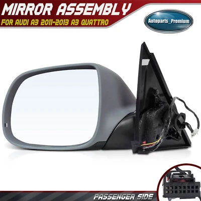 Espejo retrovisor plegable con calefacción para conductor izquierdo Audi A3 2011-2013 A3 Quattro Foto 1 de 4