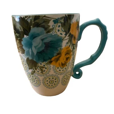 Taza de café PIONEER WOMAN Shadow Rose 24 oz Jumbo de gres Foto 1 de 3