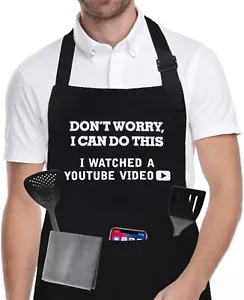 Funny Aprons for Men Customized Funny Gifts for Men, Cooking Grilling BBQ Chef - Picture 1 of 1