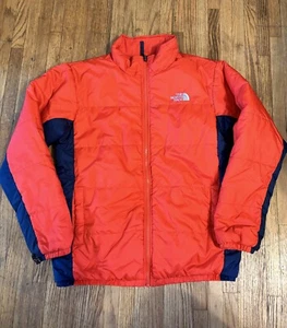 North Face Triclimate 3 In 1 Boys L (14-16) Jacket Inner Orange Blue - Picture 1 of 3