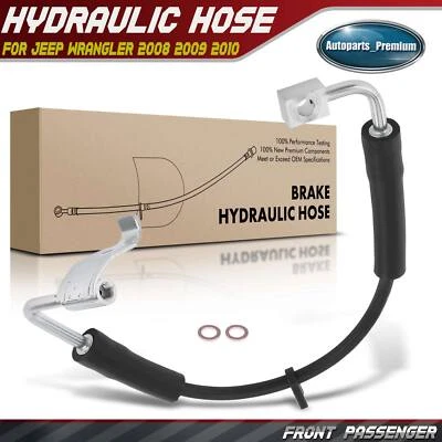 Manguera hidráulica de freno lateral derecho pasajero delantero para Jeep Wrangler 2008 2009-2010 Foto 1 de 4