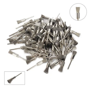 20pcs Stainless Steel Wire Brush Die Grinder Power Rotary Drill Tool 1/8" Shank - Picture 1 of 8