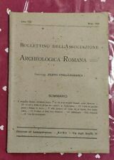 BOLLETTINO ASSOCIAZIONE ARCHEOLOGICA ROMANA 1918