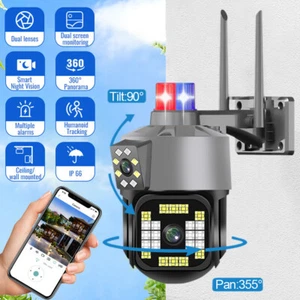 Yoosee Wifi Security Camera Dual Lens Outdoor PTZ IP Night Vision Cam Smart Home - Picture 1 of 21