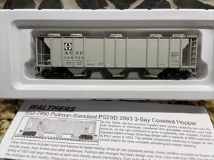 Walthers HO #932-7951 PS-2 2,893 Cubic Foot Covered Hopper ATSF/Santa Fe NIB! - Picture 1 of 8