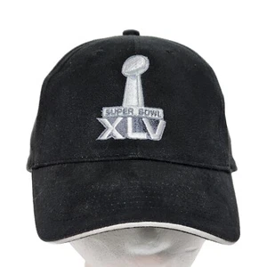 NFL Team Apparel Super Bowl XLV Cap Adult Adjustable Trophy Hat black preowned - Picture 1 of 5