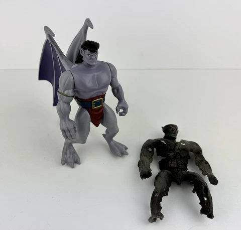 Disney Gargoyles Goliath 1995 BVTV Loose Vintage Action Figure With Stone Armor Cover