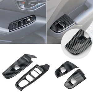 Cubierta de interruptor de panel elevador de ventana ABS de fibra de carbono para Subaru Crosstrek 2024 - Imagen 1 de 10