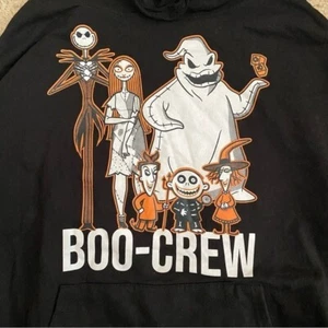 Disney Tim Burton’s The Nightmare Before Christmas Boo Crew Pullover Hoodie - Picture 1 of 9