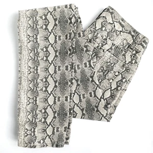 Vintage Sportsgirl Grey Beige Python Stretch Skinny Pants | Size 6 | Rarely Worn - Picture 1 of 5